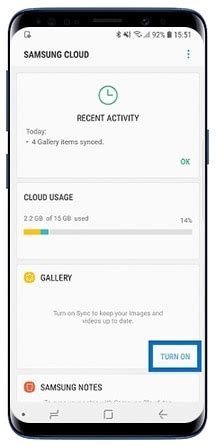 How to sync data stored in Samsung Cloud to Gallery App in Samsung ...