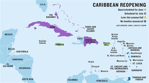 Map of Caribbean islands reopening to visitors after coronavirus: Travel Weekly