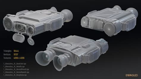 ArtStation - Military Recon Set - Binoculars and Laser Designator | Game Assets