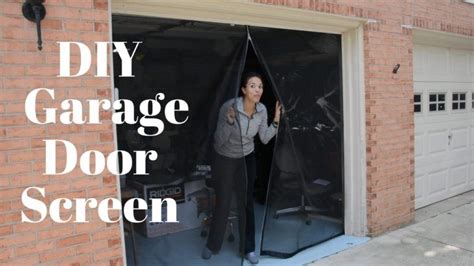 How to Make a DIY Garage Door Screen With a Zipper | Diy screen door ...