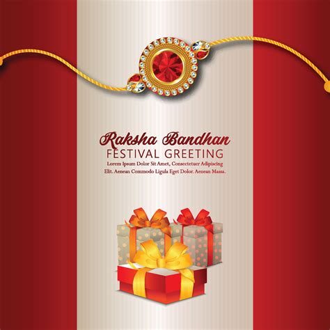 Happy rakshan bandhan greeting card. Happy raksha bandhan golden ...