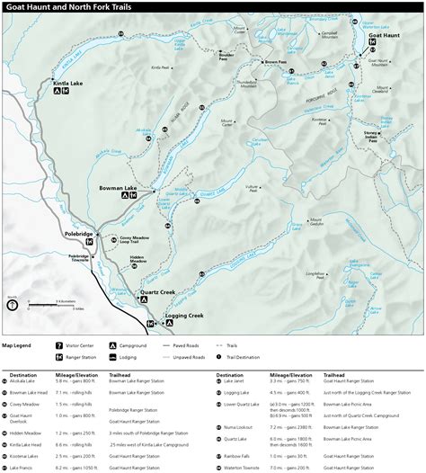 Glacier National Park Backcountry Map - Maping Resources