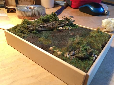 Finished the terrain for my first diorama (questions and comments welcome, see my insta for more ...