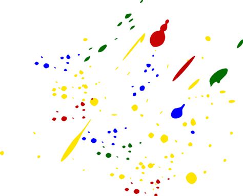 Paint Splatter Colors Clip Art at Clker.com - vector clip art online ...