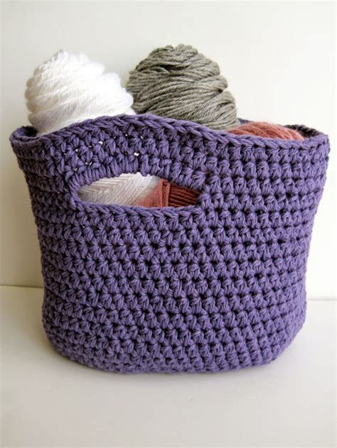 Crochet Stash Basket: free crochet pattern | She's Got the Notion ...