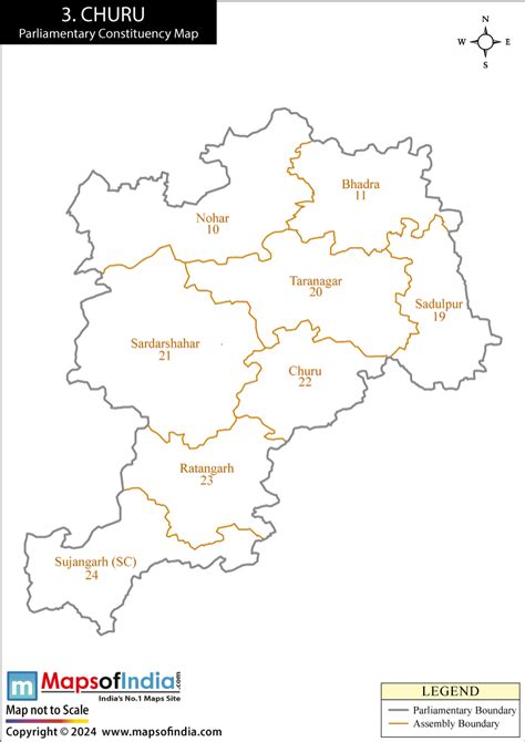 Churu Election Result 2024 - Parliamentary Constituency Map and Winning MP