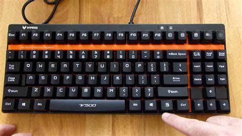 Rapoo V500 / VPRO Mechanical Keyboard With Black Switches Review. - YouTube