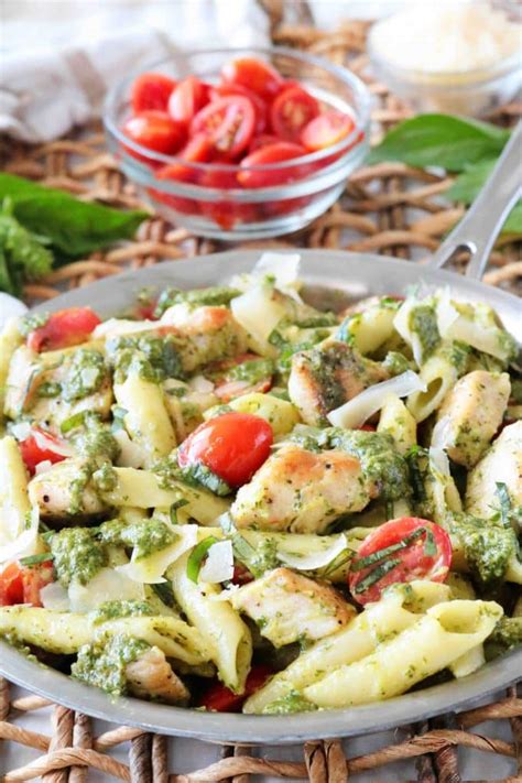 Chicken Pesto Pasta - The Anthony Kitchen