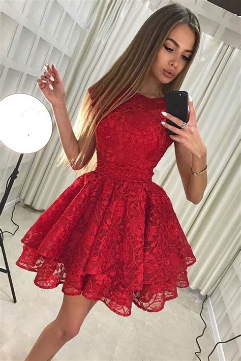 Red short prom dress, Formal wear | Outfit Ideas For Valentine's Day ...