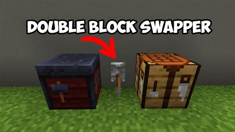 How to Build a Double Block Swapper in Minecraft - YouTube