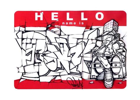 RAW INC presents the Hello My Name Is project | Sticker graffiti ...