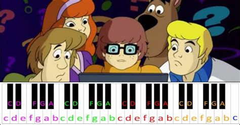 What's New Scooby Doo ~ Piano Letter Notes