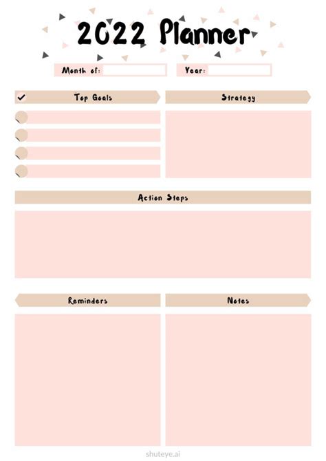 24 Best Free Printable Yearly Planner Templates for 2023 - ShutEye