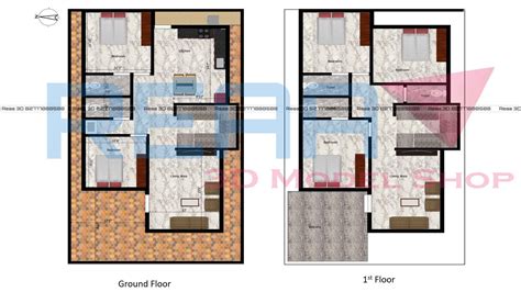 30x50 north facing house plans with Duplex elevation