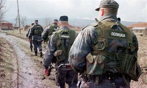 Serbian Police on Patrol during the Yugoslav Wars, 1990s