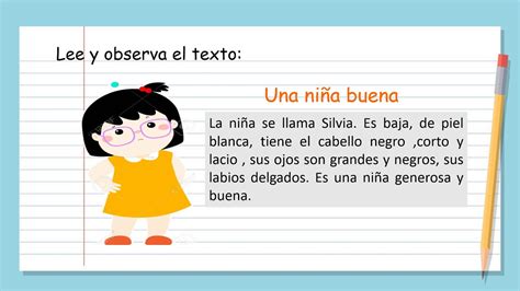 Textos Descriptivos Para Niños Cortos - Texto Descriptivo - Yvonne Mann