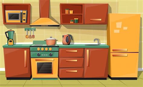 Vectores e ilustraciones de Cocina casa para descargar gratis | Freepik