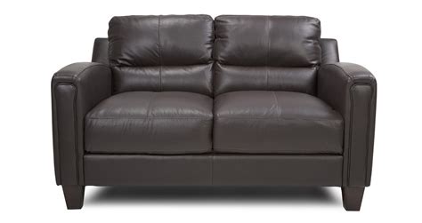 DFS BOUNTY 2 SEATER CHOCOLATE LEATHER SOFA