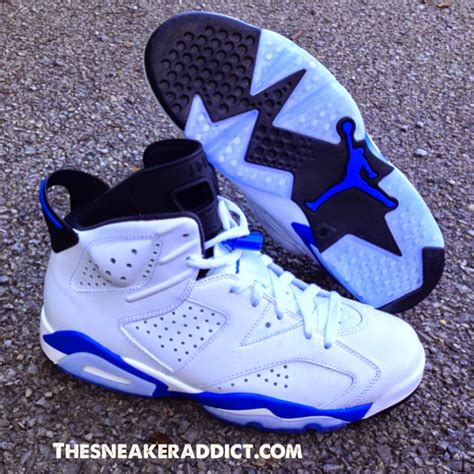 THE SNEAKER ADDICT: Air Jordan 6 Sport Blue Sneaker (Detailed New ...