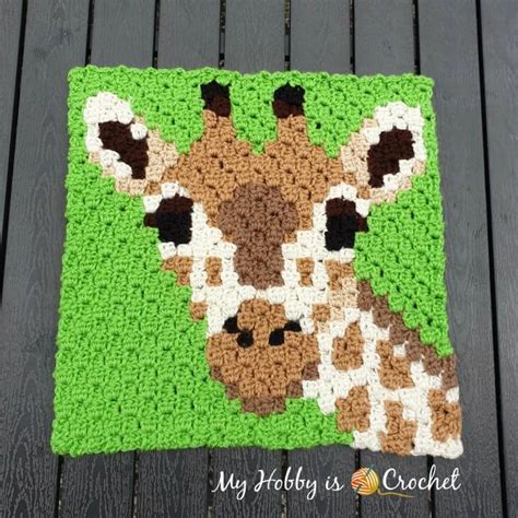 My Hobby Is Crochet: Free Crochet Pattern + Graph: Giraffe C2C Square ...