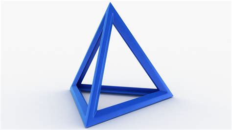 3D model tetrahedron scanline ready - TurboSquid 1641210