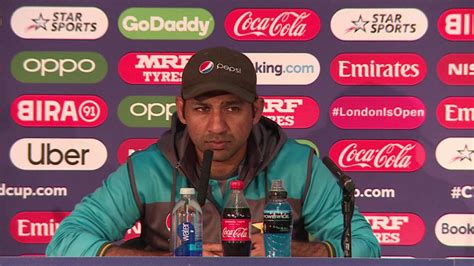 4 July - Lord's - Pakistan Captain Sarfaraz Ahmed pre-match press ...