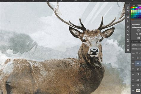 Elk Artwork Elk Art Elk Watercolor Elk Painting - Etsy