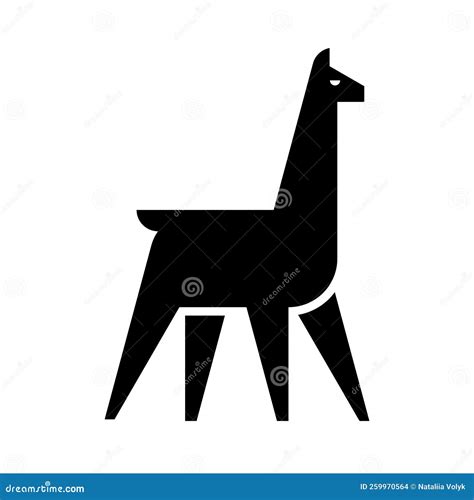 Llama Logo stock vector. Illustration of silhouette - 259970564