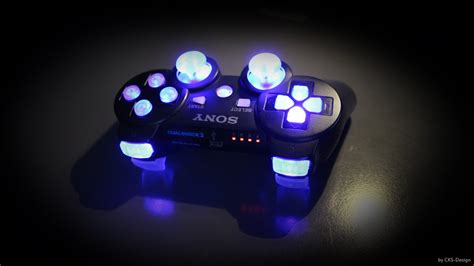 Custom Ps3 Controller "classic black and blue" by CKS-Design - YouTube