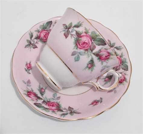 Colclough Bone China Tea Cup & Saucer Pink Roses Vintage Made In ...