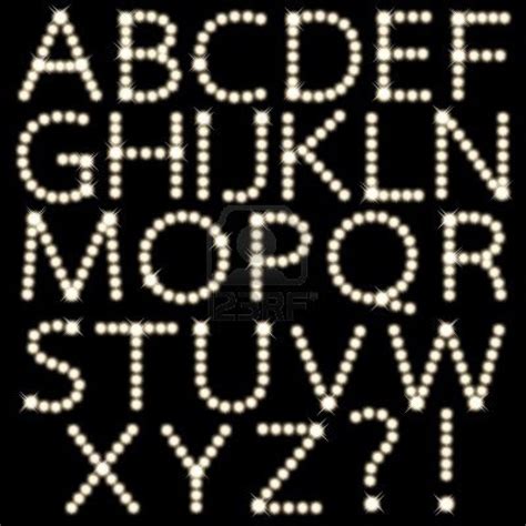 light bulb font | Light bulb letters, Light letters, Light bulb font