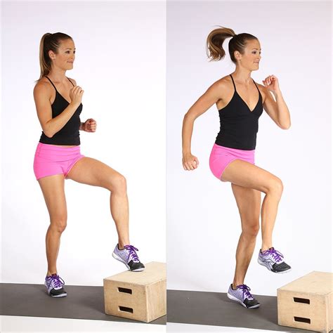 Box Toe Touches | Best Cardio Bodyweight Exercises | POPSUGAR Fitness ...