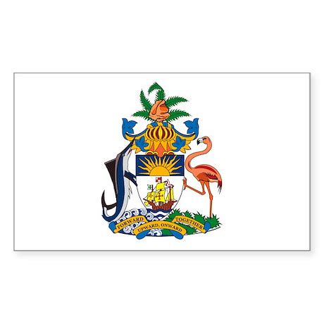 Bahamas Coat of Arms Rectangle Decal by flagsandcoats