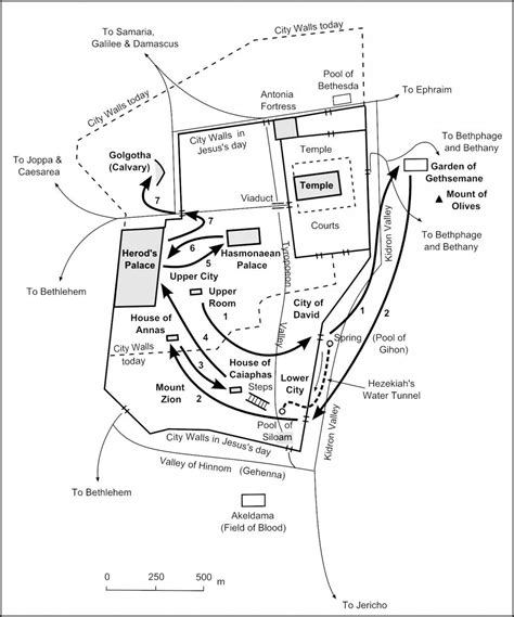 Kidron valley map from thebiblejourney 1 | Jesus on the cross, Jesus ...