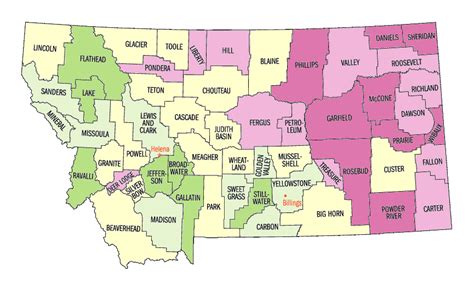 Montana: Population, percent change, 1990 to 2000