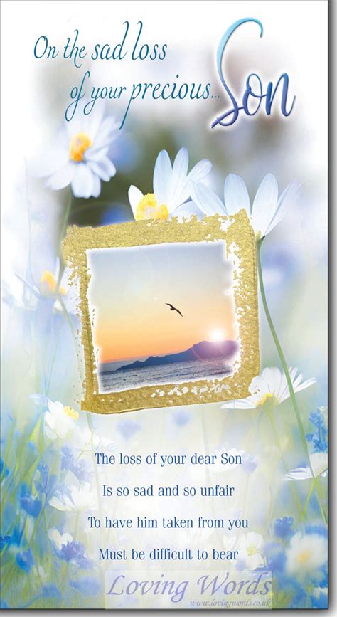 Sad Loss Of Son | Greeting Cards by Loving Words