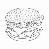 Coloring Pages Of Burgers sketch template