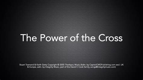 The Power of the Cross - Instrumental - YouTube