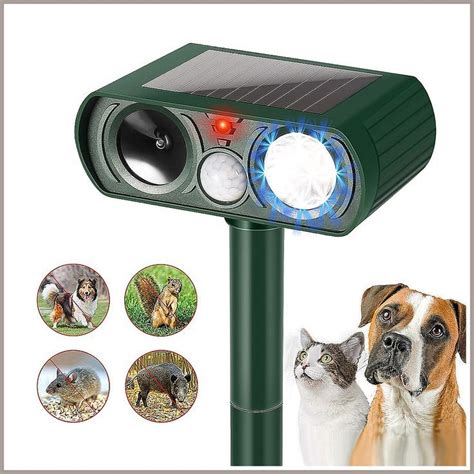 Ultrasonic Cat Deterrent, Ultrasonic Animal Deterrence with Solar ...