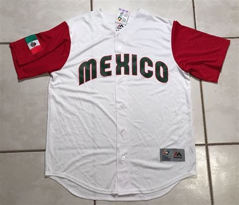 NWT MAJESTIC Mexico 2017 World Baseball Classic Jersey Men's Large | eBay