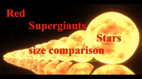 Red Giant Size Compared