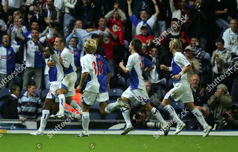 Benni Mccarthy Blackburn Rovers Celebrates Scoring Editorial Stock Photo - Stock Image ...