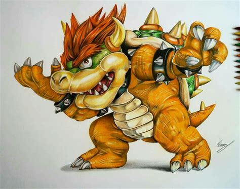 Bowser #drawing #zeichnung #supernintendo #switch #mario #art #supermario #bowser #games Dark ...