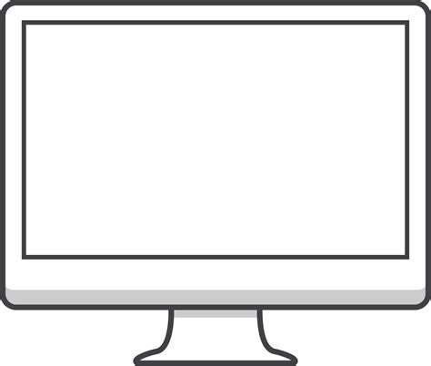 Computer outline isolated 17259090 PNG