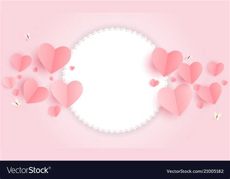 Romantic love and feelings background design Vector Image