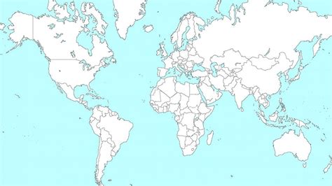 World Map Blank Outline Countries