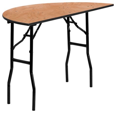 "Les" Half Round Folding Table - Contemporary - Folding Tables - by cubicles | Houzz