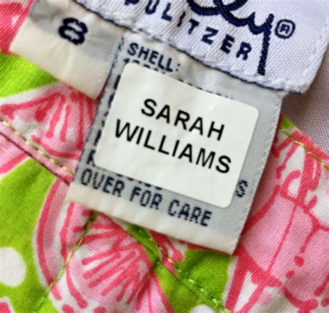 Standard Stick-On Clothing Labels - Personalized Name Labels | www ...