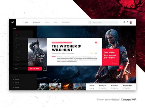 Steam Store Design Concept (WIP) | Concept design, Store design ...