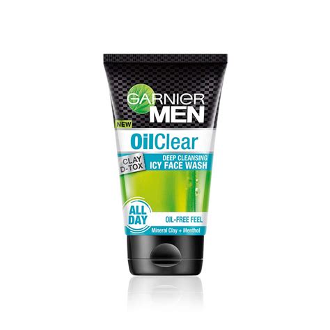 Garnier Men Oil Clear Clay D-Tox Deep Cleansing Icy Face Wash - Harish Food Zone